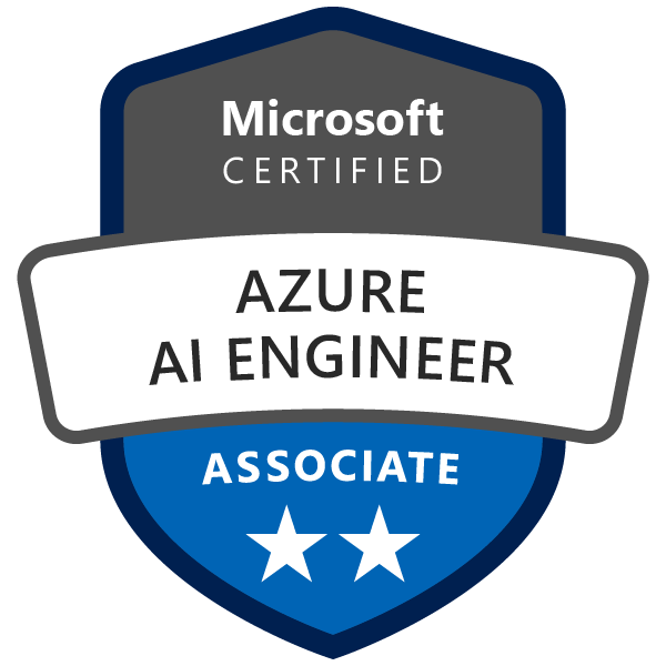 Azure AI Engineer Associate badge